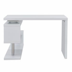 Homeroots 45" White Corner Writing Desk   402049