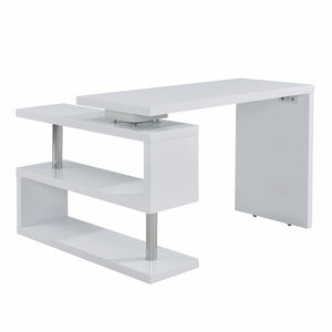Homeroots 45" White Corner Writing Desk   402049