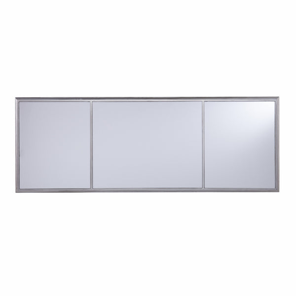 Homeroots 50" Silver Mirrored Writing Desk   402052