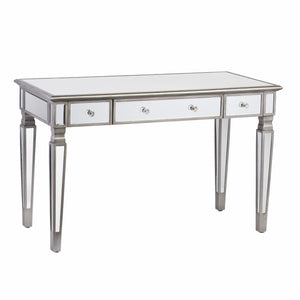 Homeroots 48" Silver Mirrored With Three Drawers   402057