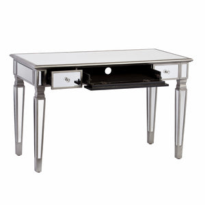 Homeroots 48" Silver Mirrored With Three Drawers   402057