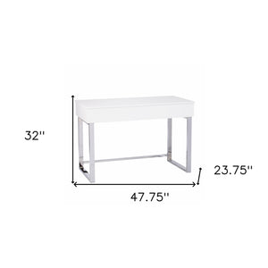 Homeroots 48" Adjustable White Standing Desk Converter   402058