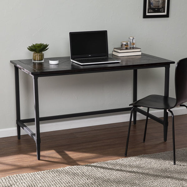 Homeroots 53" Black Writing Desk   402060