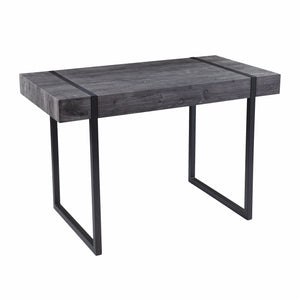 Homeroots 45" Black Writing Desk   402062