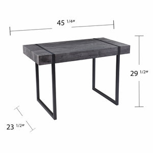 Homeroots 45" Black Writing Desk   402062