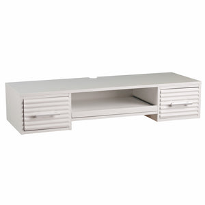 Homeroots White Wall Mount Desk With Drawers   402063
