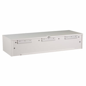 Homeroots White Wall Mount Desk With Drawers   402063