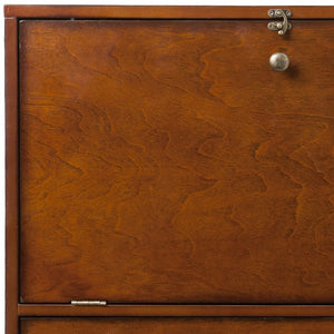 Homeroots 26" Brown Floating Desk   402064