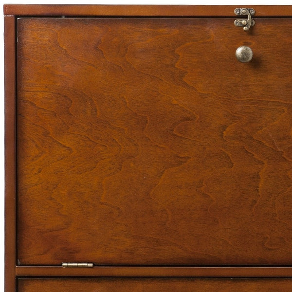 Homeroots 26" Brown Floating Desk   402064