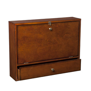 Homeroots 26" Brown Floating Desk   402064