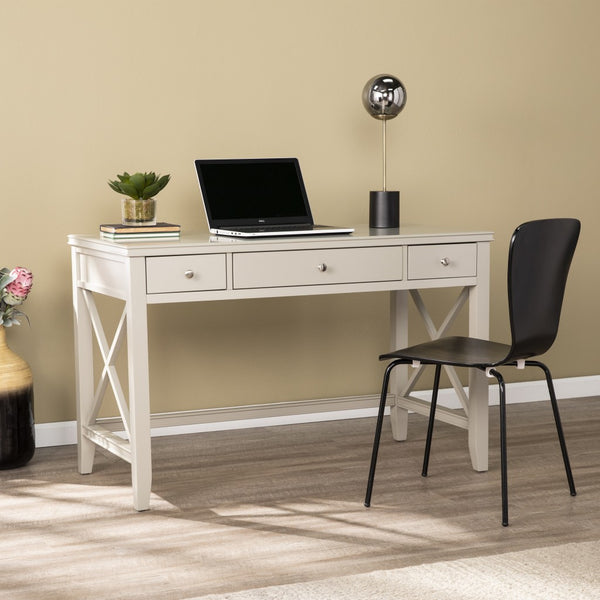 Homeroots Farmhouse Gray Writing Desk   402068