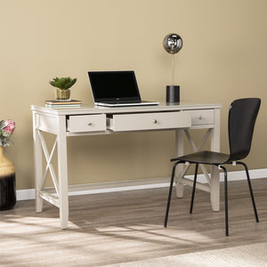 Homeroots Farmhouse Gray Writing Desk   402068