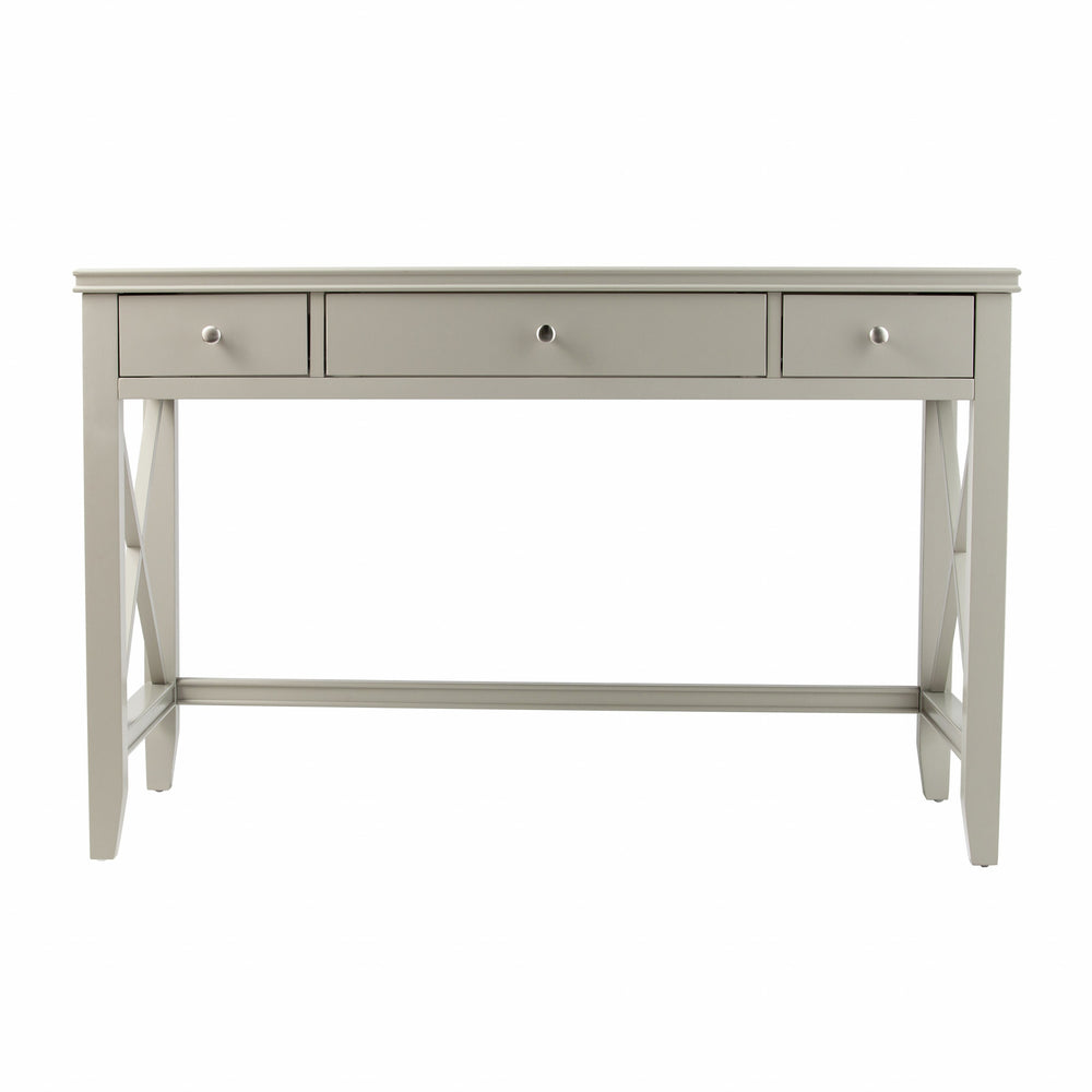 Homeroots Farmhouse Gray Writing Desk   402068
