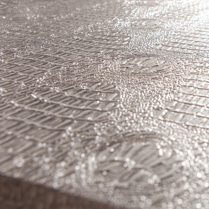 Homeroots Modern Gray And Silver Faux Snakeskin Desk   402070