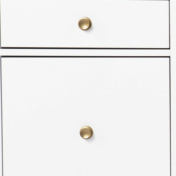 Homeroots 55" White Writing Desk With Four Drawers   402071