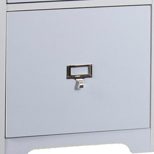 HomeRoots Fold-out Craft Desk & Organizer - Versatile, Space-Saving Design with Open Shelves and Drawers 402073