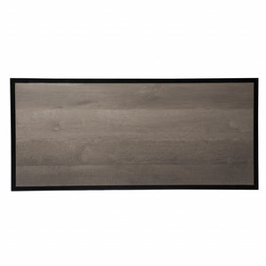 Homeroots Wood And Iron Writing Desk With Storage   402074