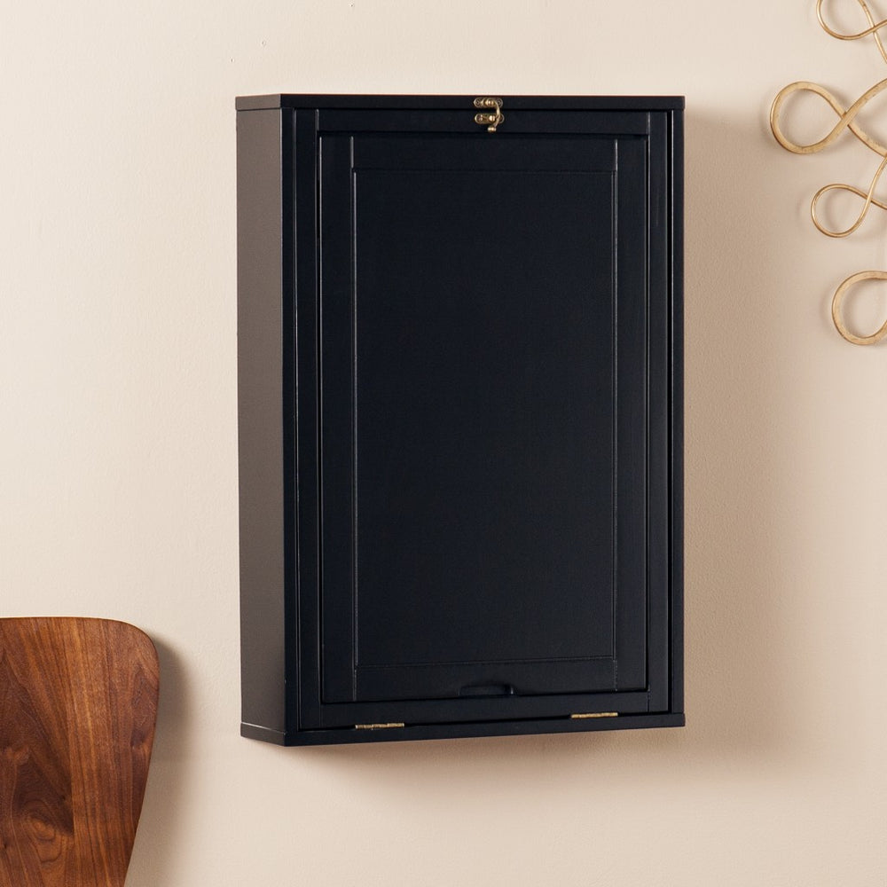 Homeroots 22" Black Secretary Desk   402078