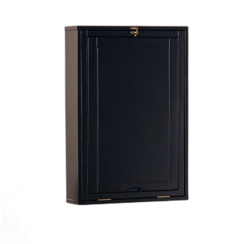 Homeroots 22" Black Secretary Desk   402078