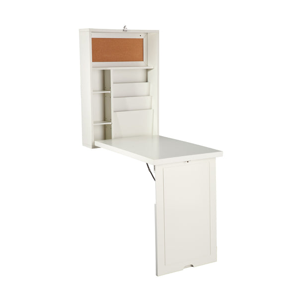 Homeroots 22" Off White Secretary Desk   402079