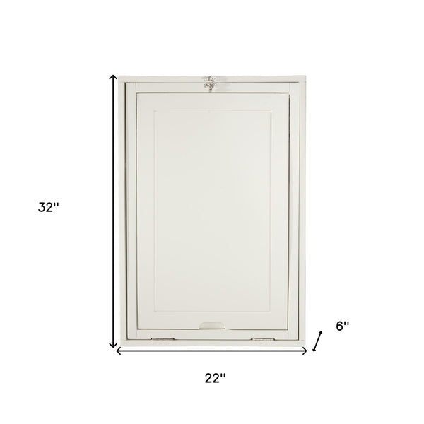 Homeroots 22" Off White Secretary Desk   402079