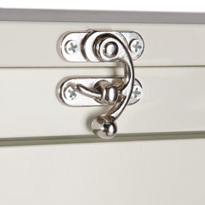 Homeroots 22" Off White Secretary Desk   402079