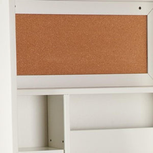 HomeRoots 22" Off White Secretary Desk - Compact, Elegant Workspace Solution with Storage for Small Spaces 402079