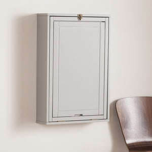 Homeroots 22" Gray Wall Mounted Floating Desk   402080