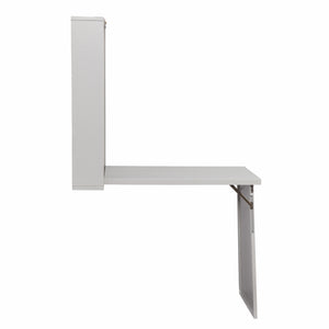 Homeroots 22" Gray Wall Mounted Floating Desk   402080