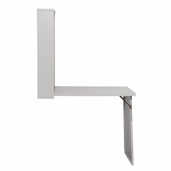 Homeroots 22" Gray Wall Mounted Floating Desk   402080