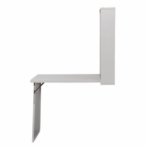 Homeroots 22" Gray Wall Mounted Floating Desk   402080