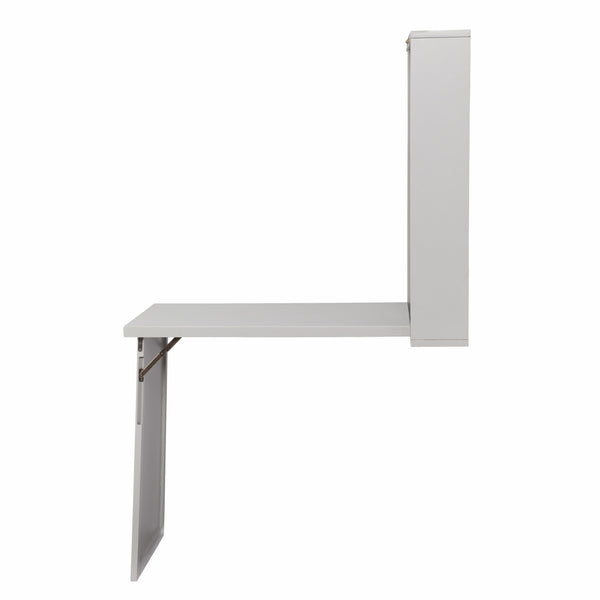 Homeroots 22" Gray Wall Mounted Floating Desk   402080