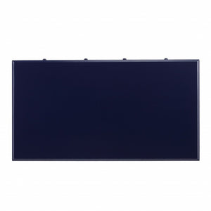 HomeRoots Navy Blue Writing Desk – Charming Cottage Style with Storage, Perfect for Home Office & Kitchens! 402082
