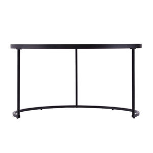 Homeroots Set Of Two Black And Silver Mirrored Round Nested Coffee Table Set   402086