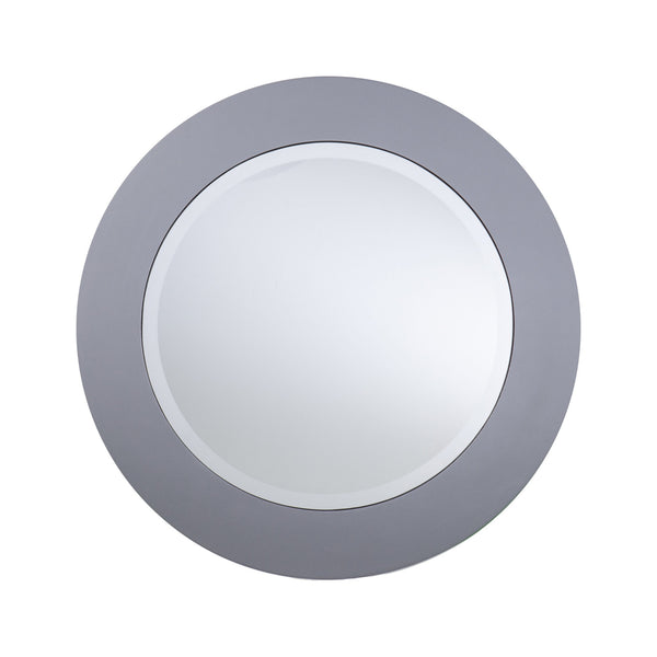 Homeroots 29" Silver Mirrored And Metal Round Mirrored Coffee Table   402092