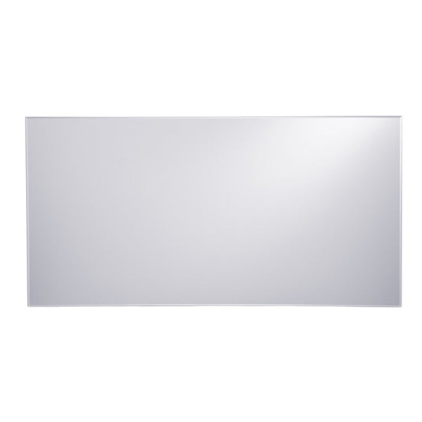 Homeroots 41" Silver Glass With Iron Mirrored Coffee Table   402097