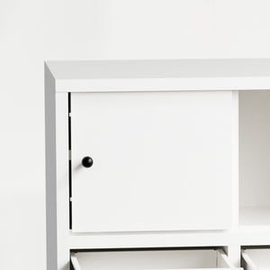 English Elm 28"h White Steel Rolling File Cabinet Locking Drawers Quiet Slides Home Office T2398P465996