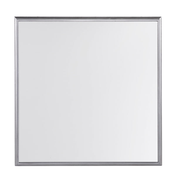 Homeroots 29" Silver Mirrored Square Coffee Table With Shelf   402105