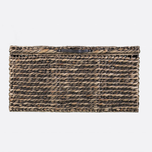 Homeroots 33" Brown Rattanwicker And Metal Square Lift Top Coffee Table   402137