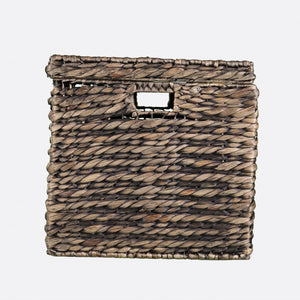 Homeroots 33" Brown Rattanwicker And Metal Square Lift Top Coffee Table   402137