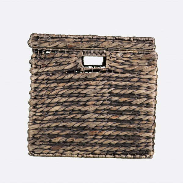 Homeroots 33" Brown Rattanwicker And Metal Square Lift Top Coffee Table   402137