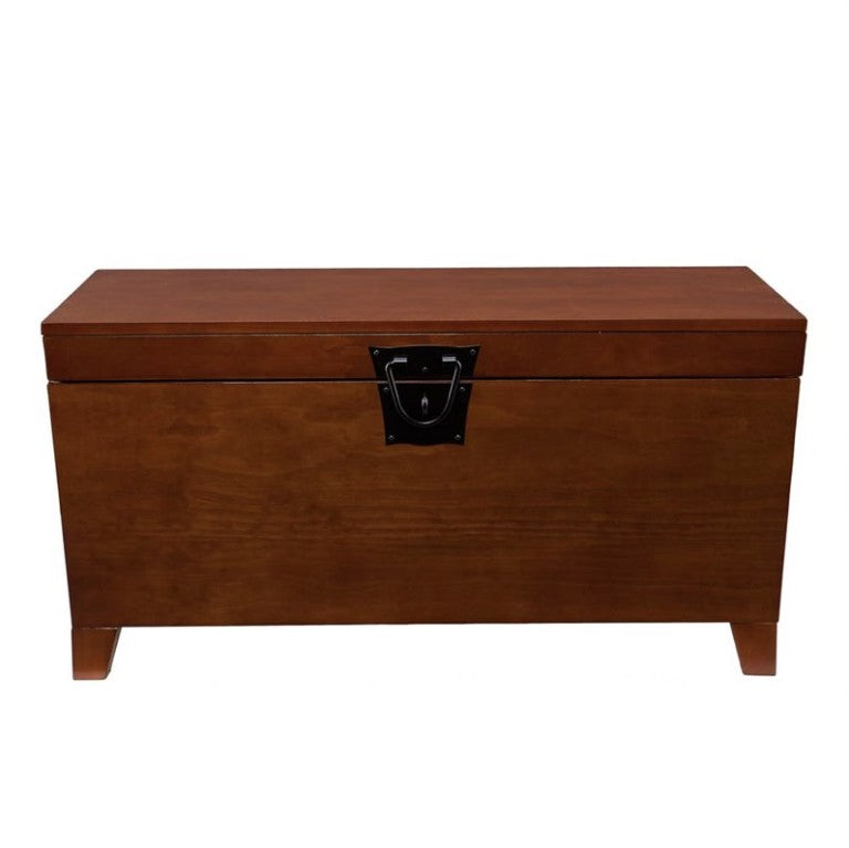 Homeroots 39" Brown Manufactured Wood And Metal Rectangular Coffee Table   402163