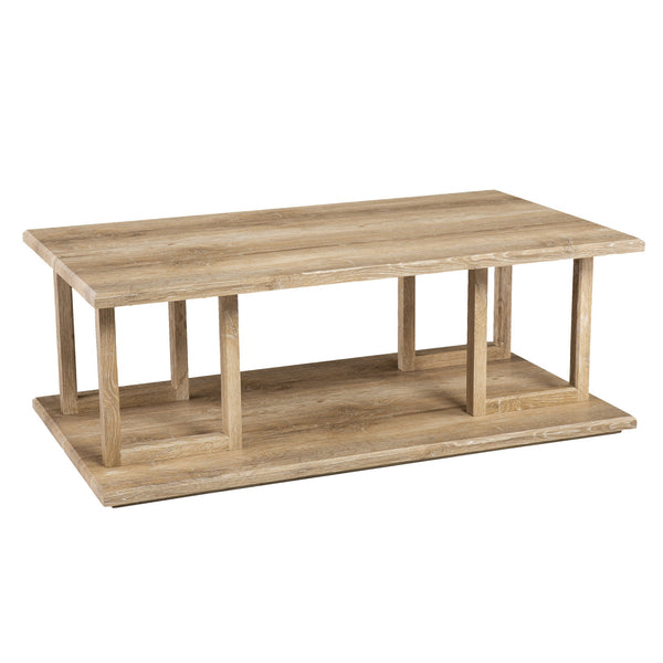 Homeroots 42" Natural Wood Coffee Table   402171