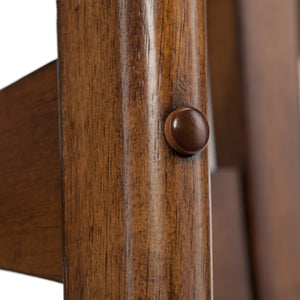 Homeroots 52" Brown Solid Wood With Iron Coffee Table   402179