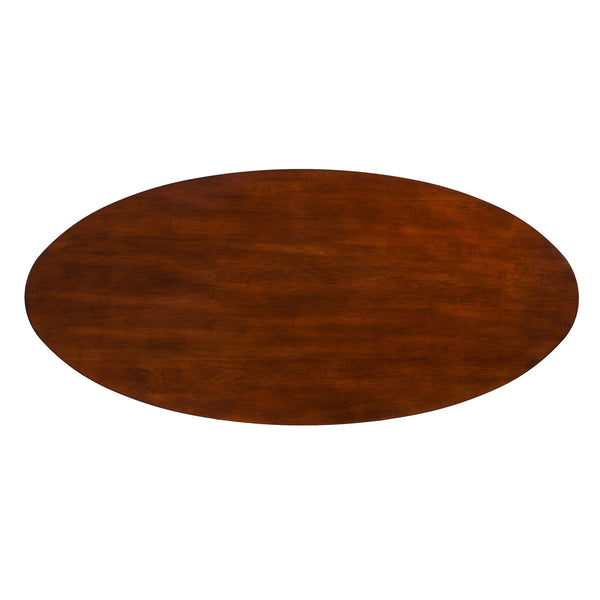 Homeroots 52" Brown Solid Wood With Iron Coffee Table   402179