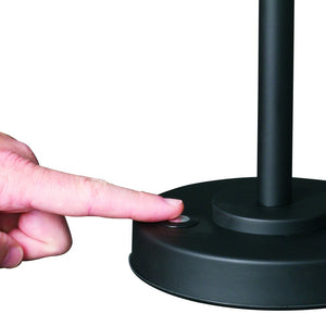 Homeroots Matte Black And Antiqued Brass Led Adjustable Desk Lamp   402192