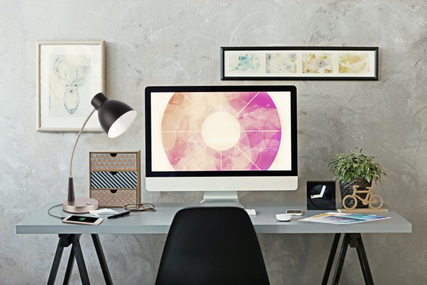HomeRoots Black LED Adjustable Desk Lamp with Stylish Matte Finish, USB Charging & Touch Controls for Home Office 402193