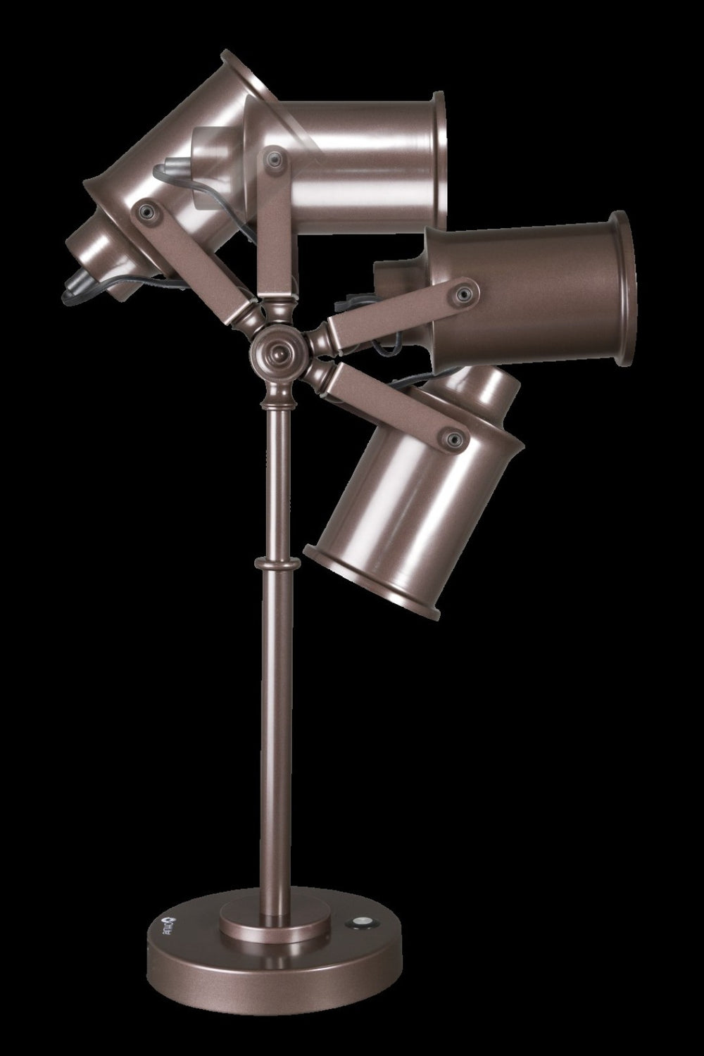 HomeRoots Vintage Industrial Bronze LED Desk Lamp - Adjustable, Touch Control, USB Charging & Eye-Caring Light 402194