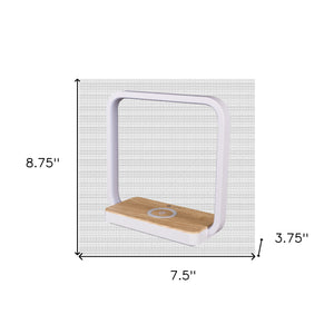 Homeroots Contemporary White Wireless Phone Charger   402198