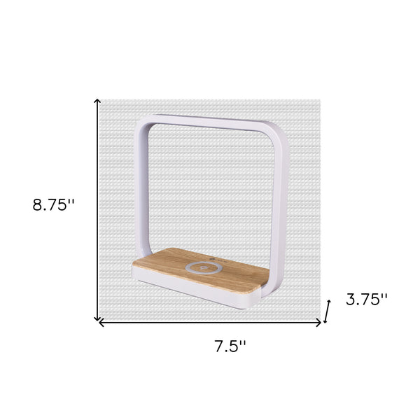 Homeroots Contemporary White Wireless Phone Charger   402198